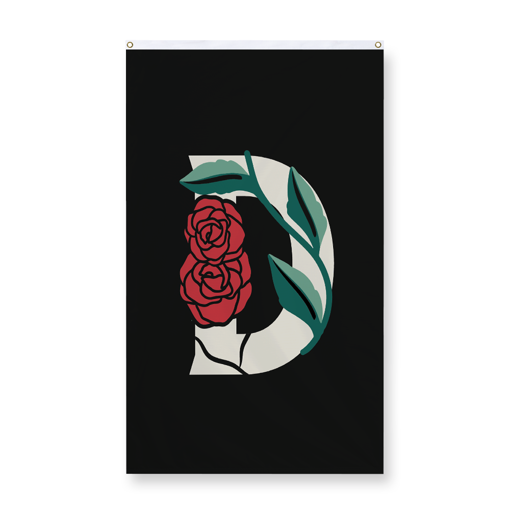 rose-letter-d-display-flag