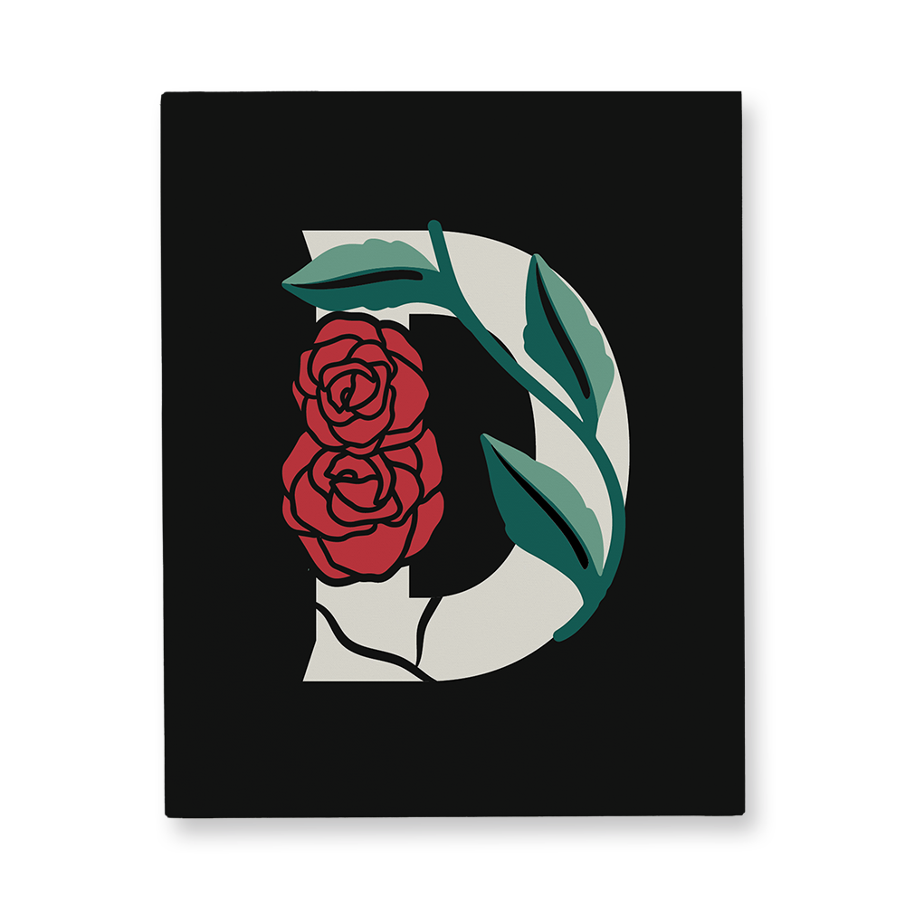 rose-letter-d-canvas-wall-art