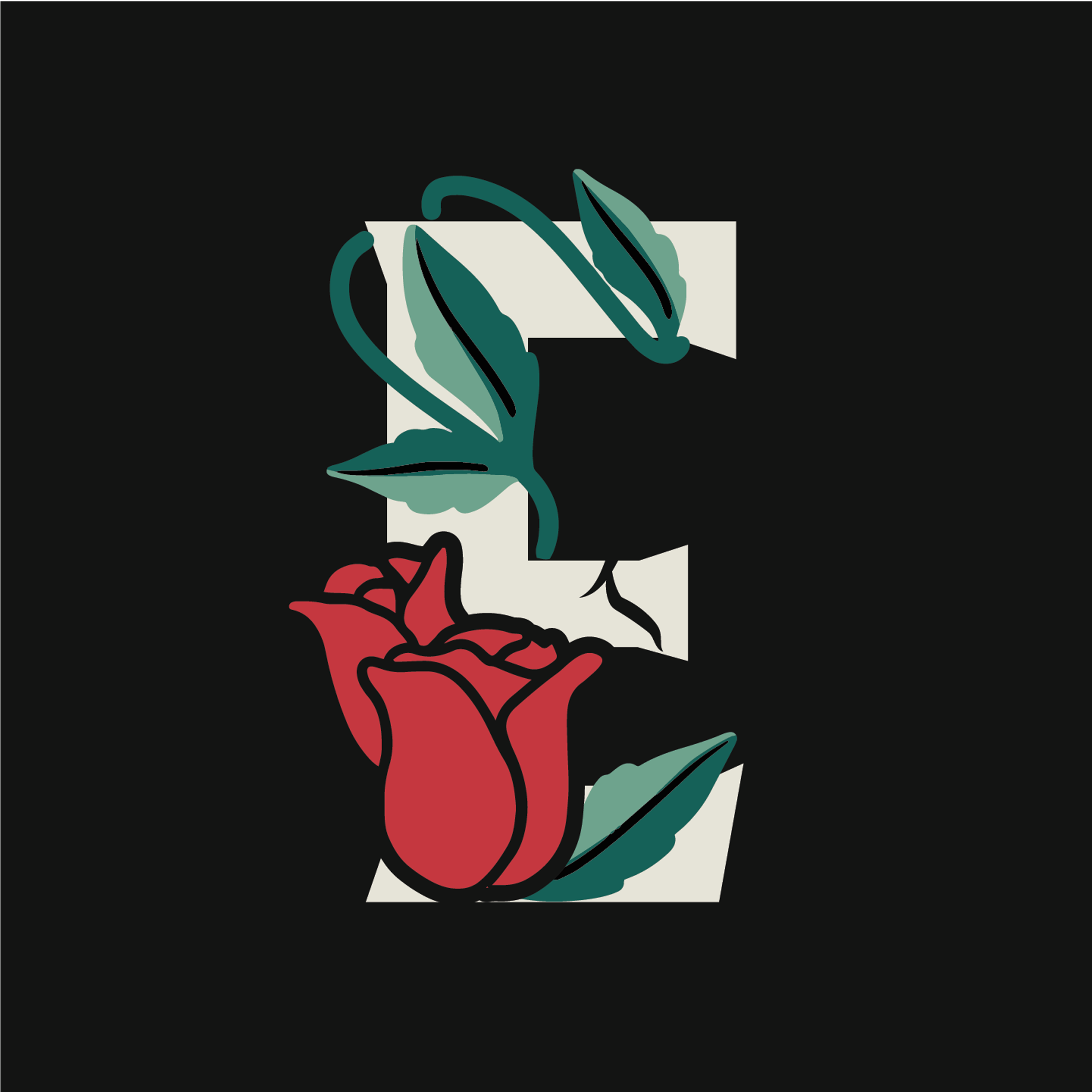 rose-letter-e-design-theme