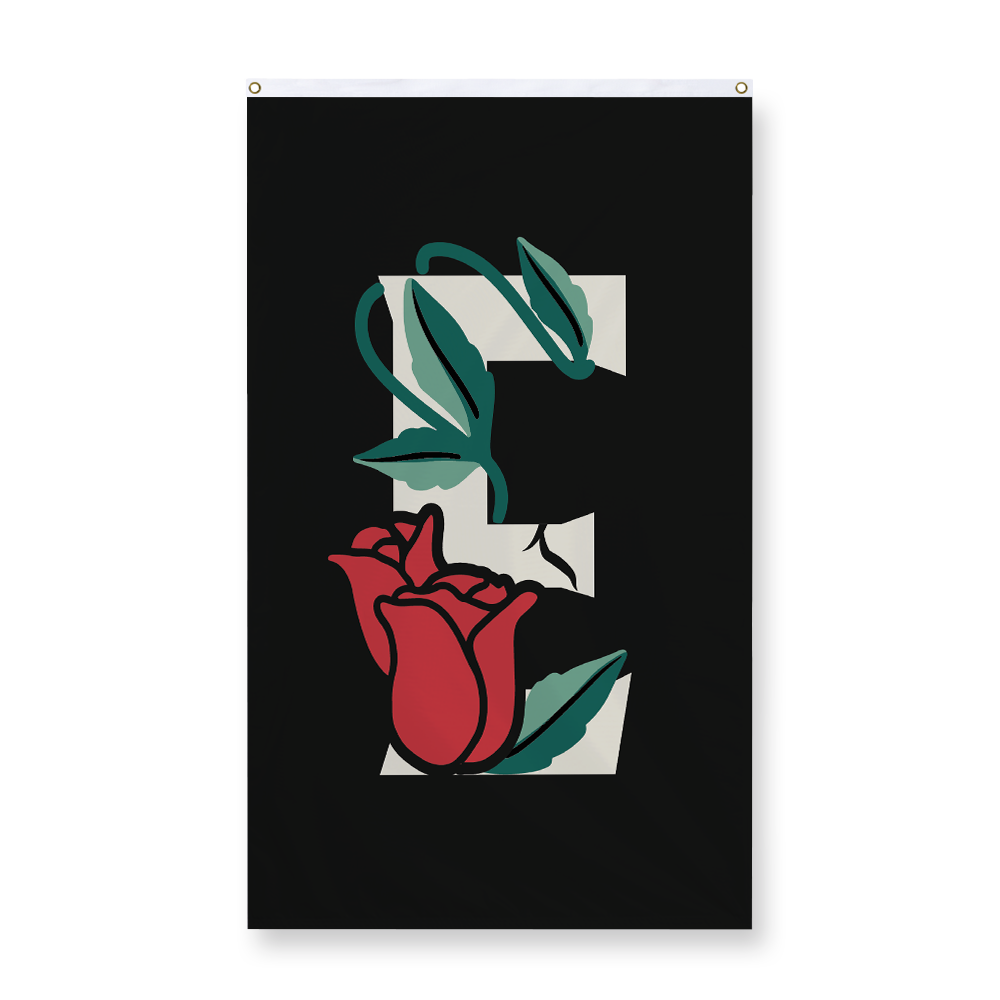 rose-letter-e-display-flag