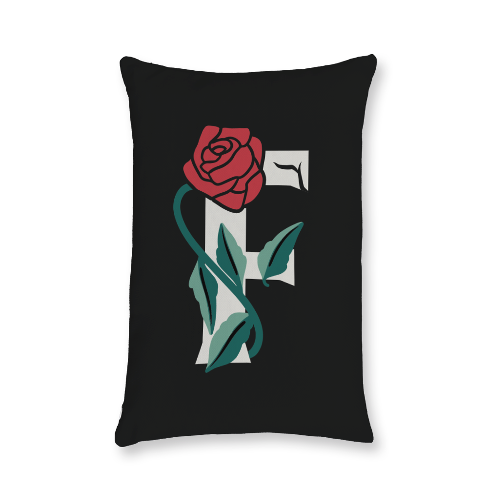 rose-letter-f-throw-pillow