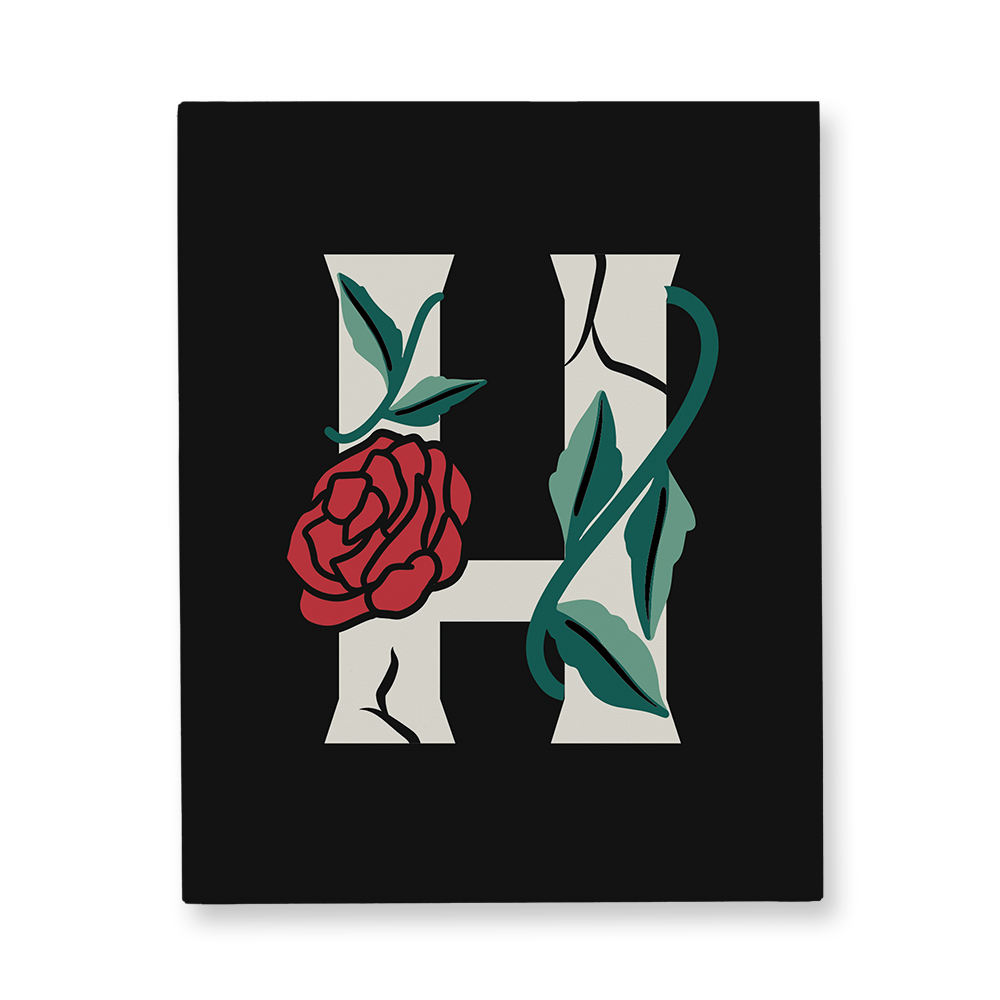 rose-letter-h-gallery-canvas-wall-art