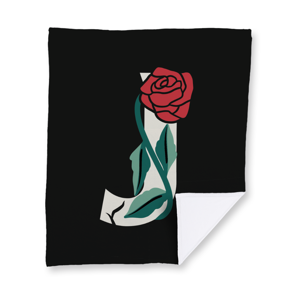 rose-letter-j-blanket-velvety