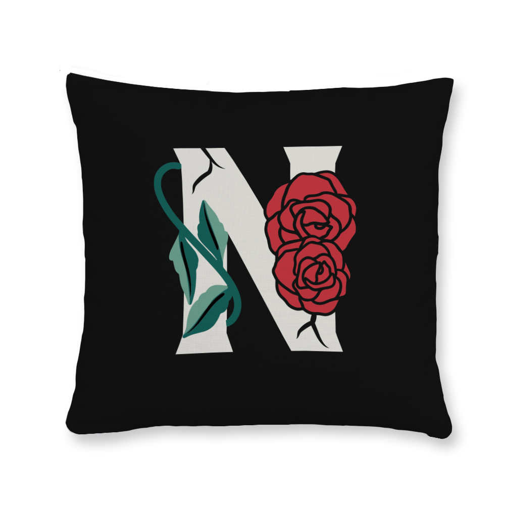 rose-letter-n-throw-pillow