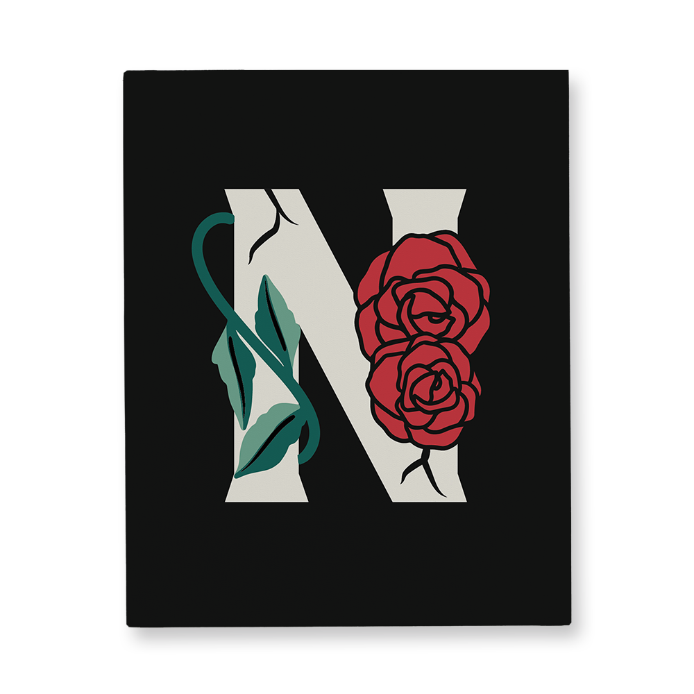 rose-letter-n-canvas-wall-art