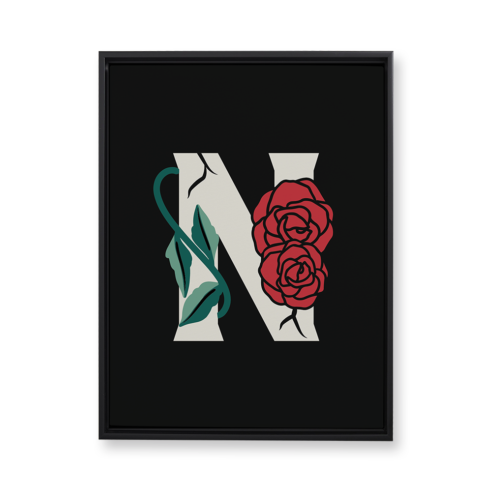 rose-letter-n-floating-canvas-wall-art