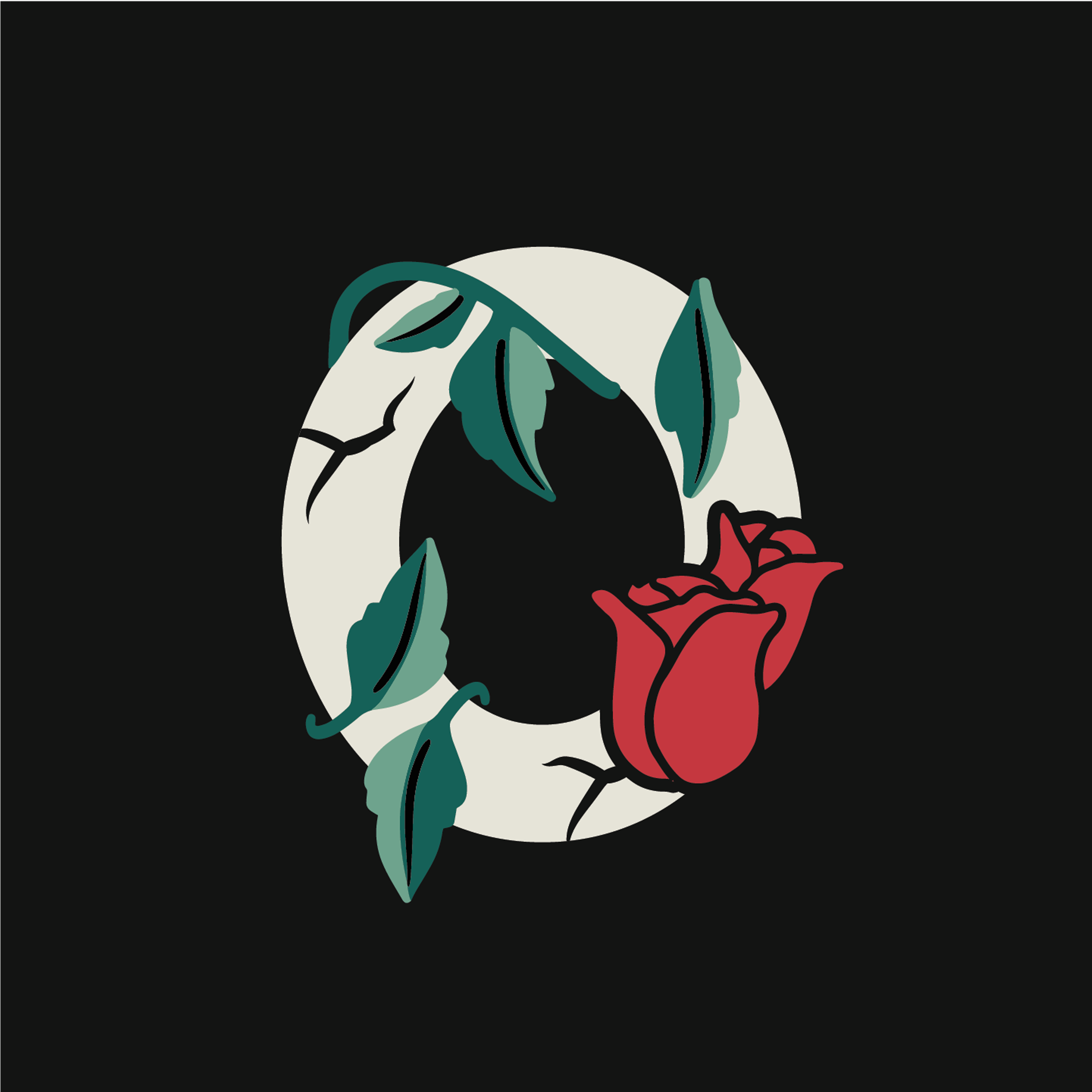 rose-letter-o-design-theme