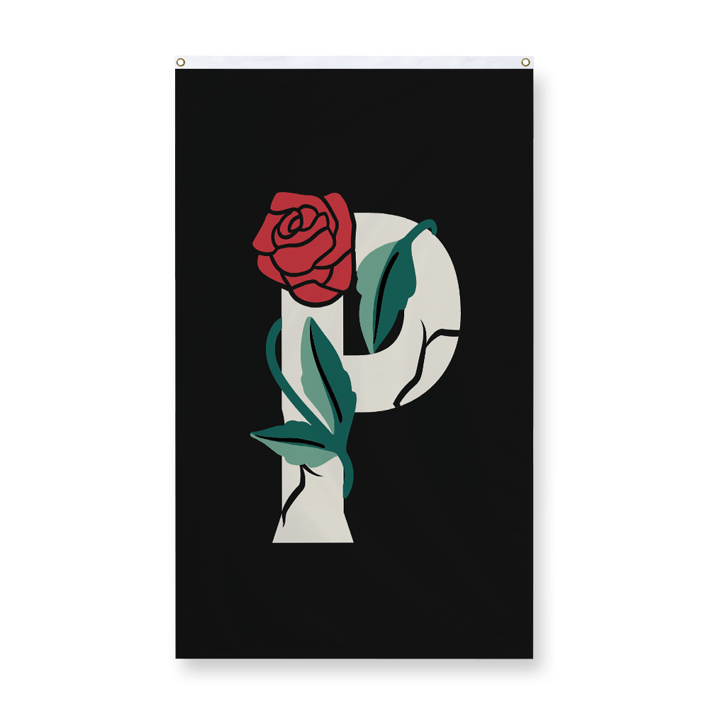 rose-letter-p-display-flag