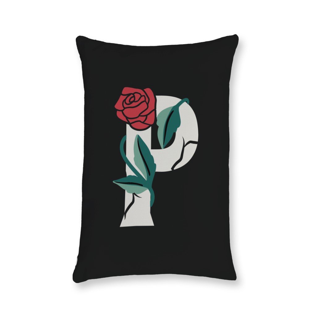 rose-letter-p-throw-pillow