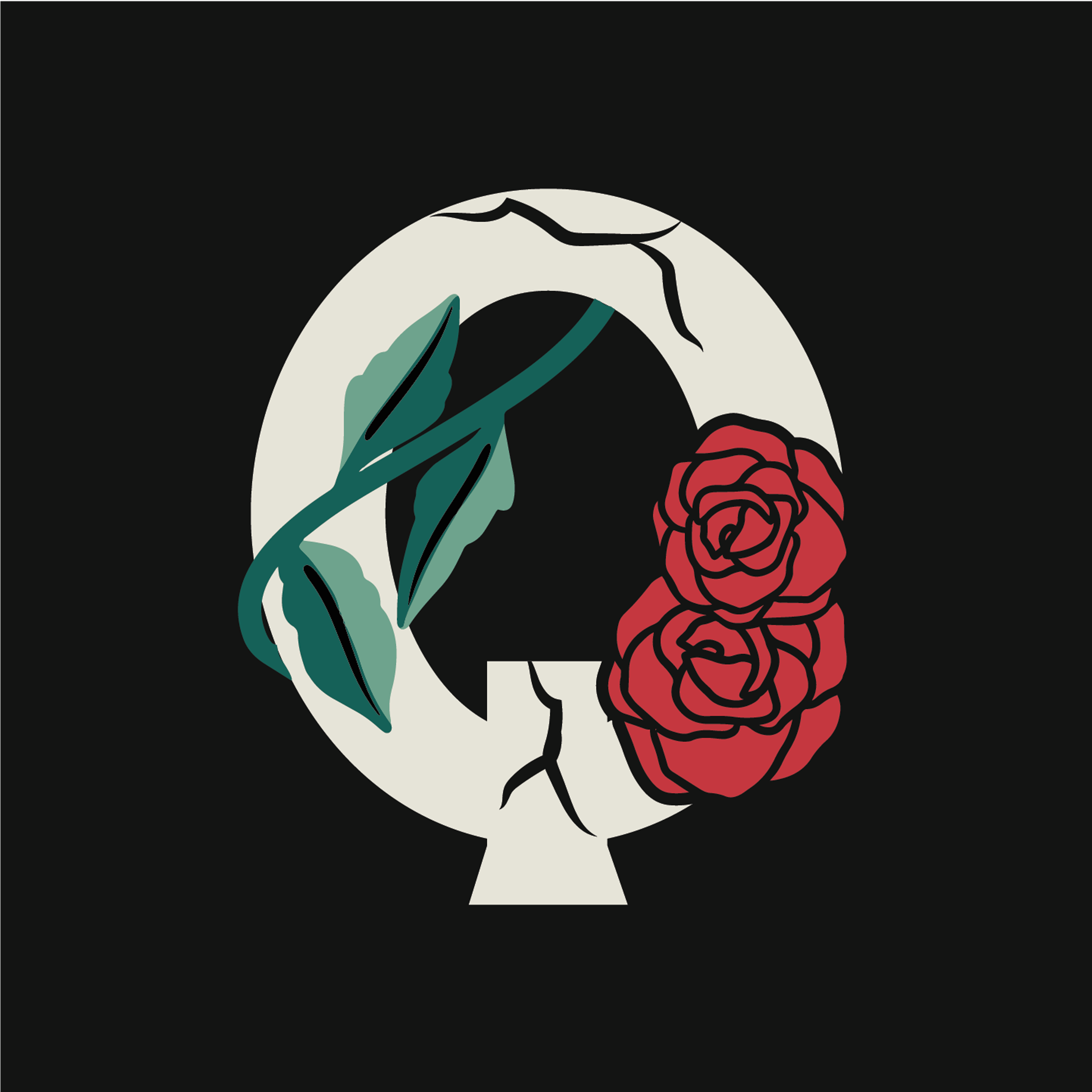 rose-letter-q-design-theme