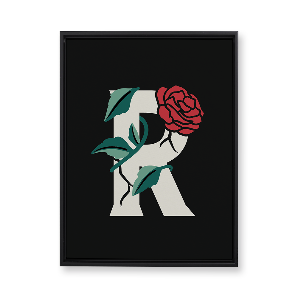 rose-letter-r-floating-canvas-wall-art