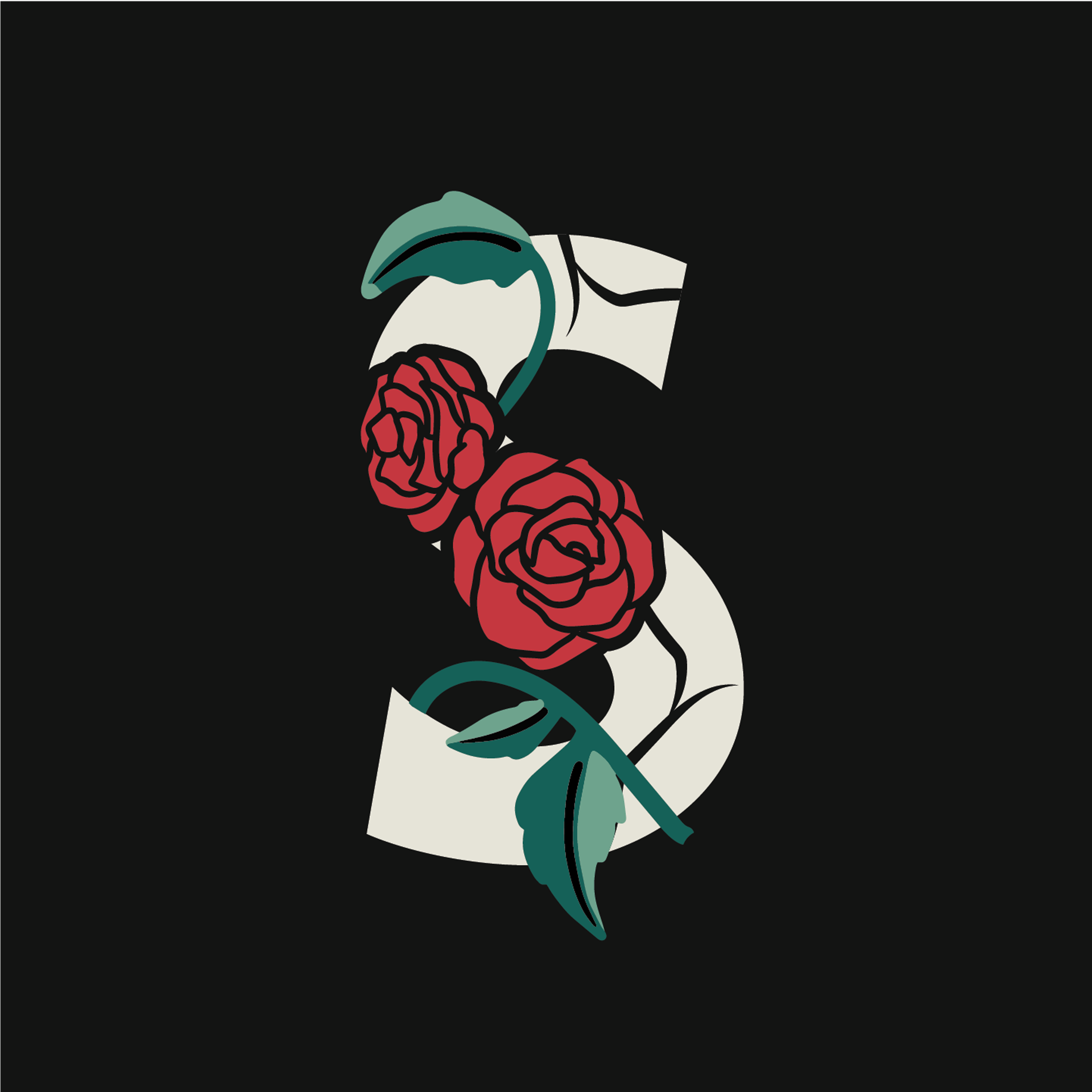rose-letter-s-design-theme