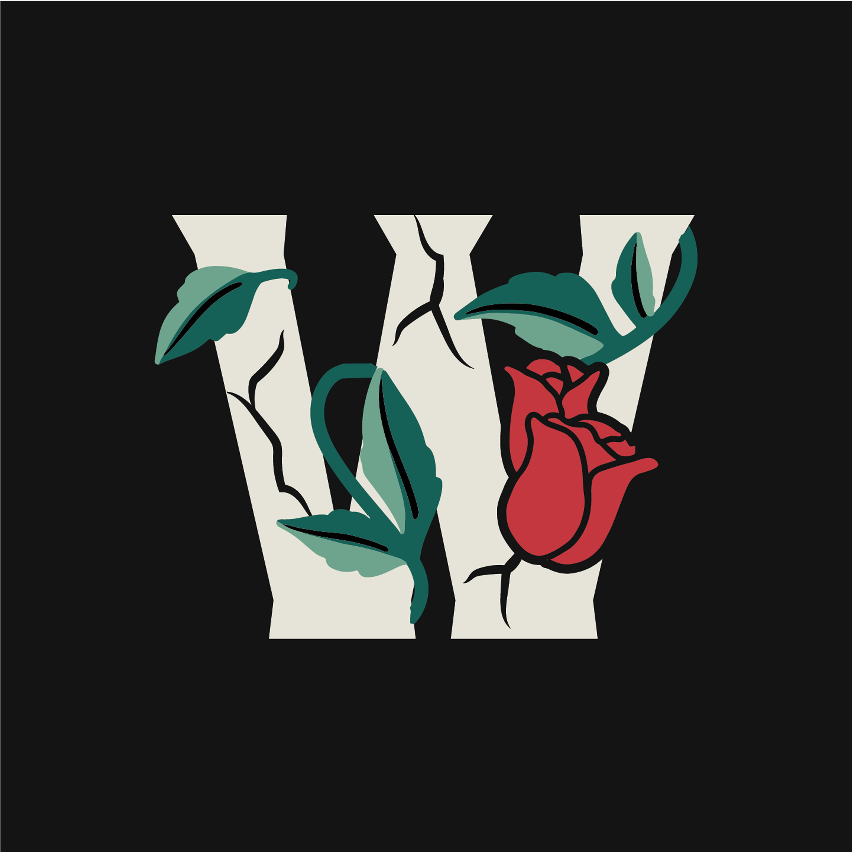 rose-letter-w-design-theme