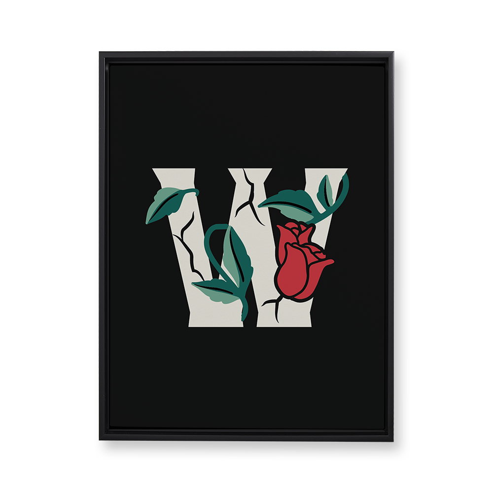 rose-letter-w-floating-canvas-wall-art