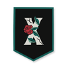 rose-letter-x-camp-flag-five-point