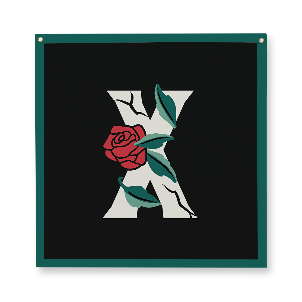 rose-letter-x-camp-flag-square