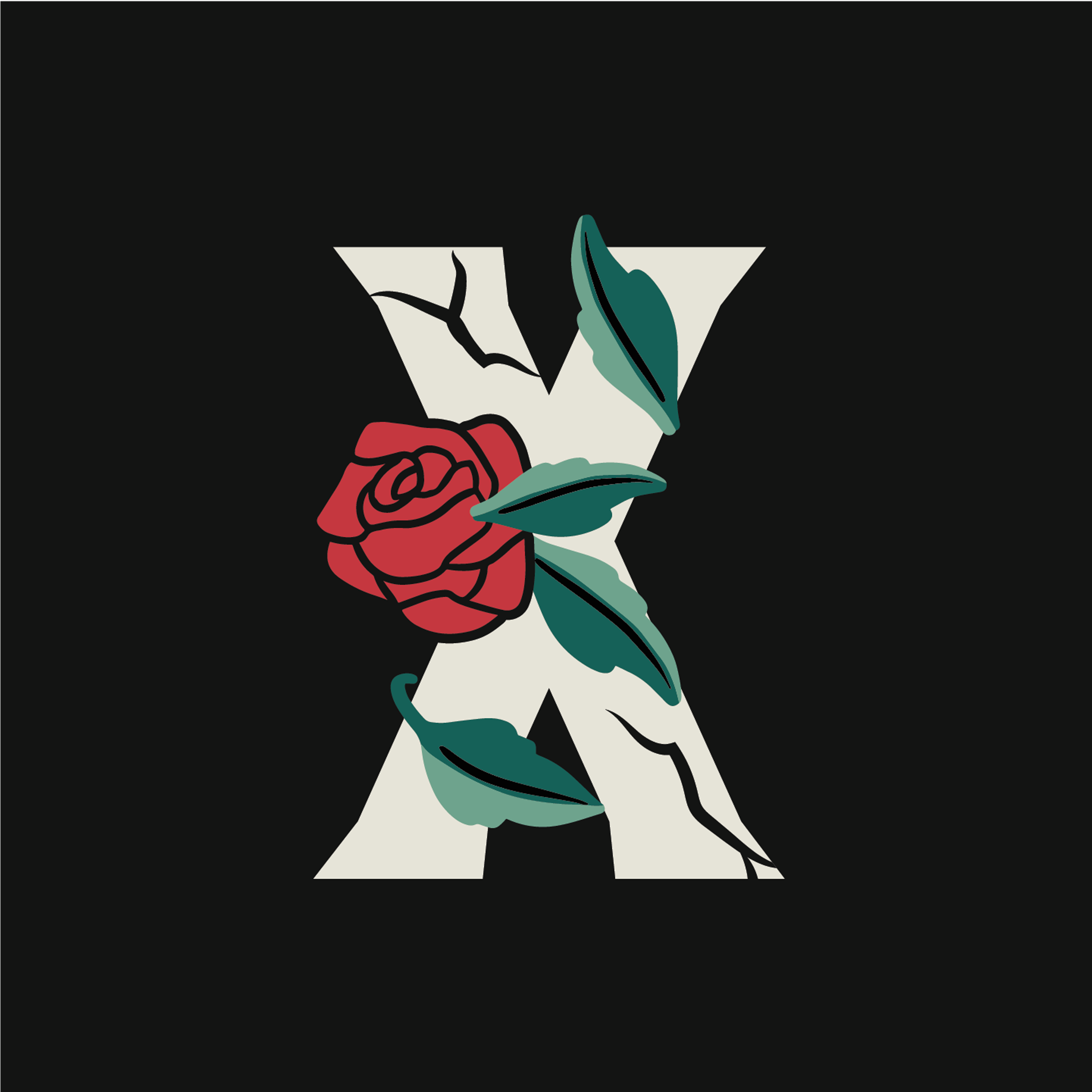rose-letter-x-design-theme