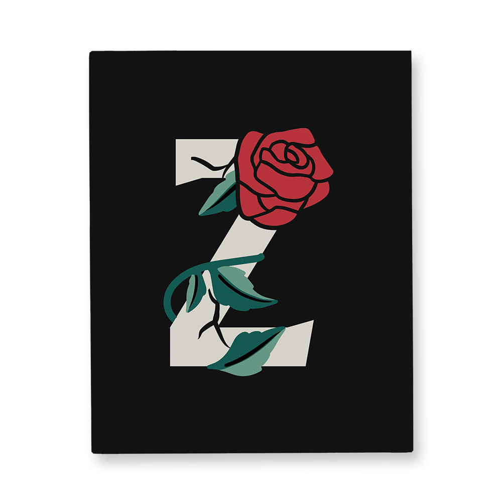 rose-letter-z-canvas-wall-art