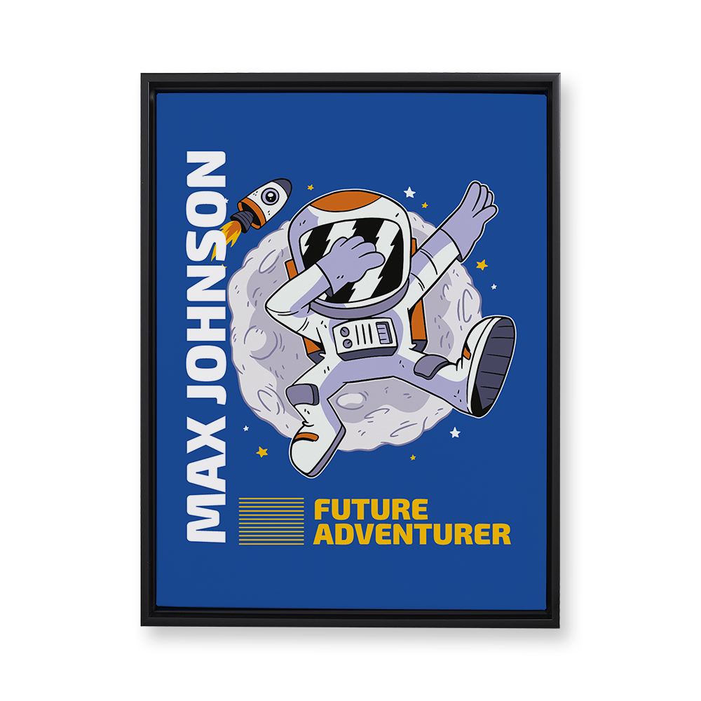 Space Adventure Floating Canvas Wall Art