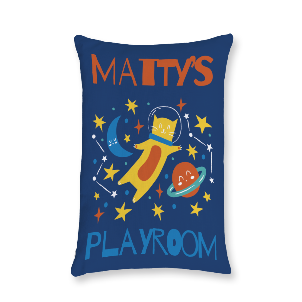 space-cat-throw-pillow