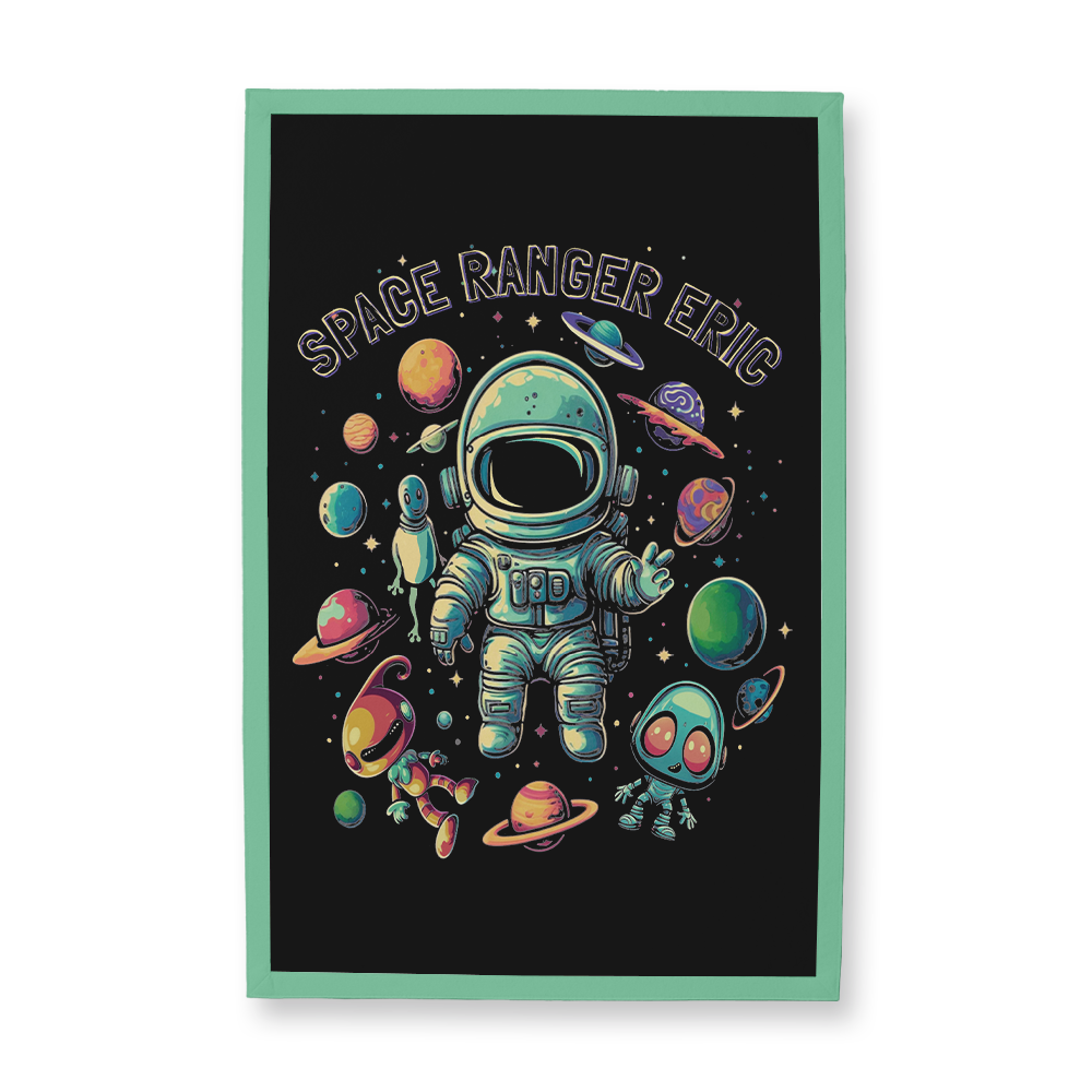 Space Ranger Rectangle Camp Flag