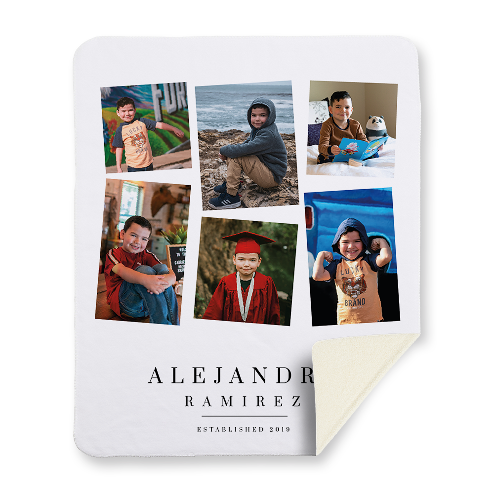 staggered-photo-collage-blanket-sherpa