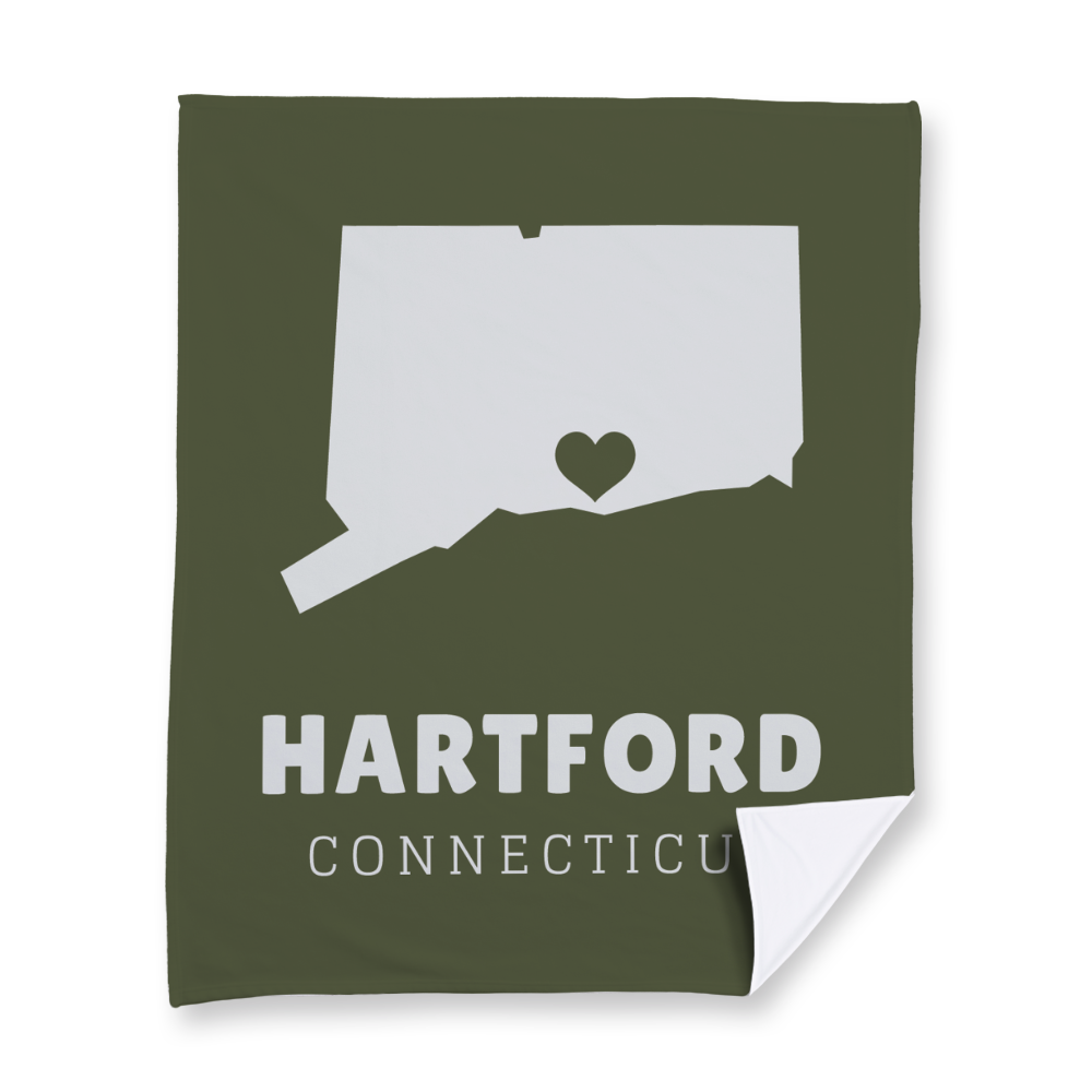 state-vector-heart-connecticut-blanket-fleece