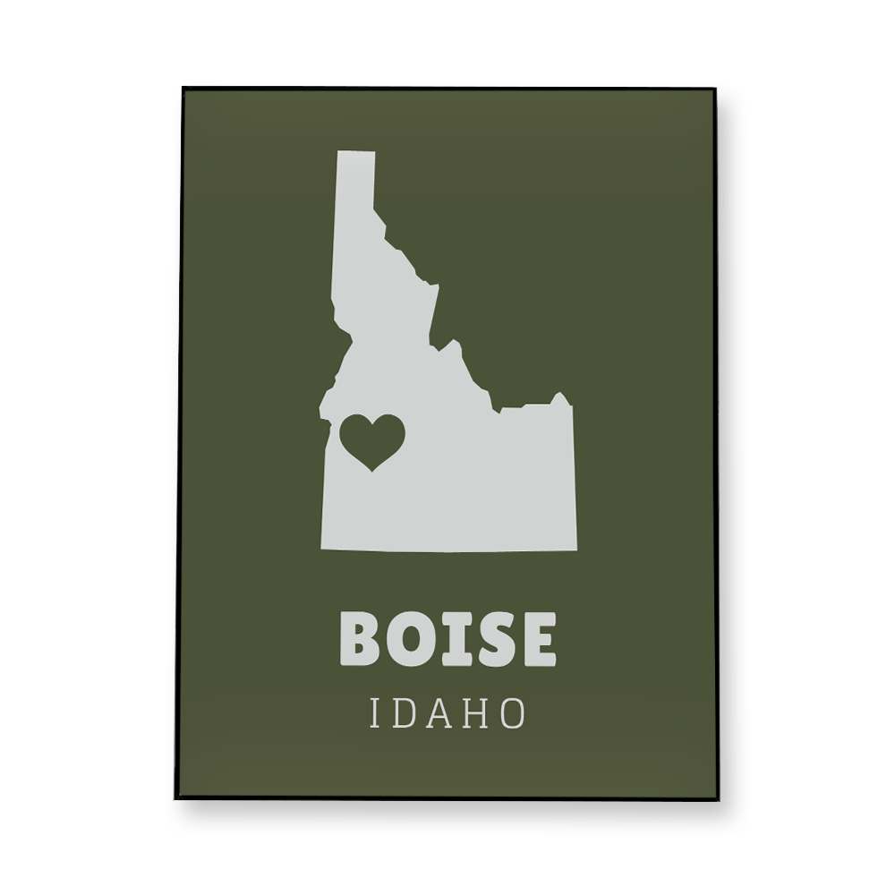 state-vector-heart-idaho-fabric-in-a-frame-wall-art