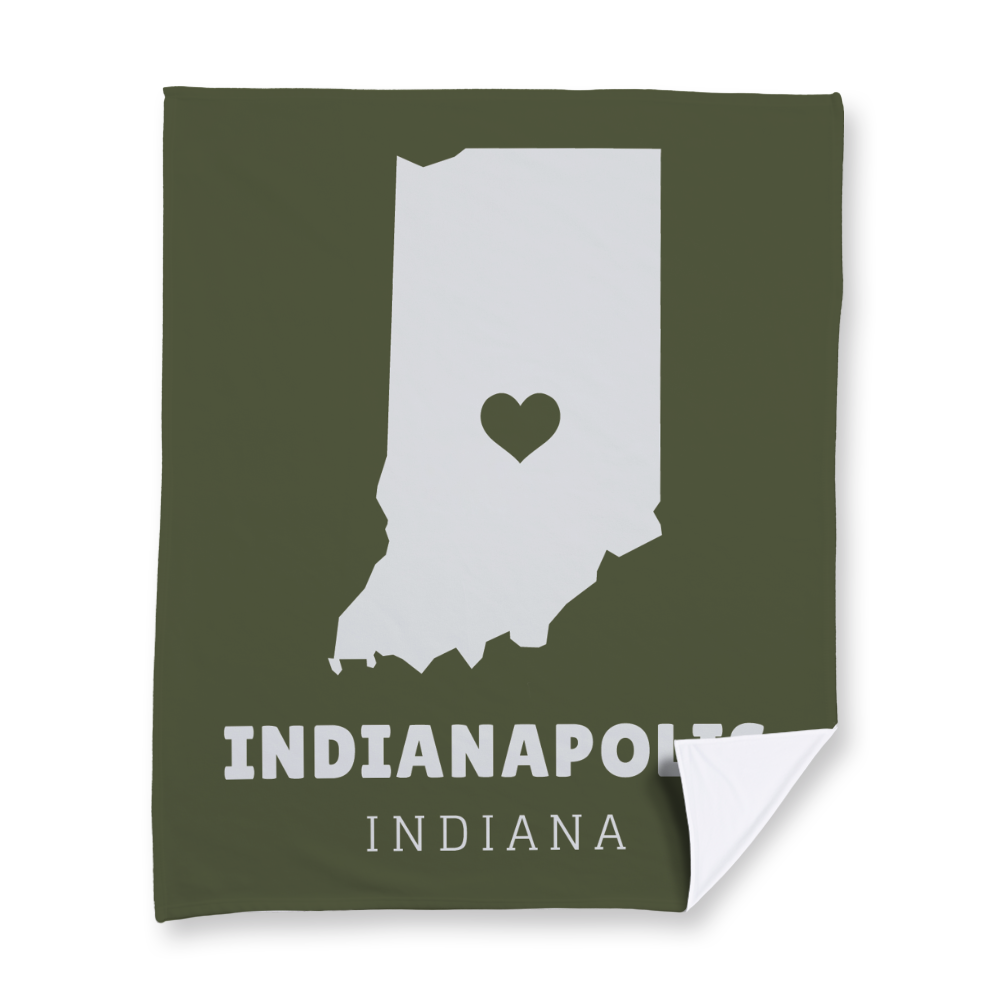 state-vector-heart-indiana-blanket-fleece