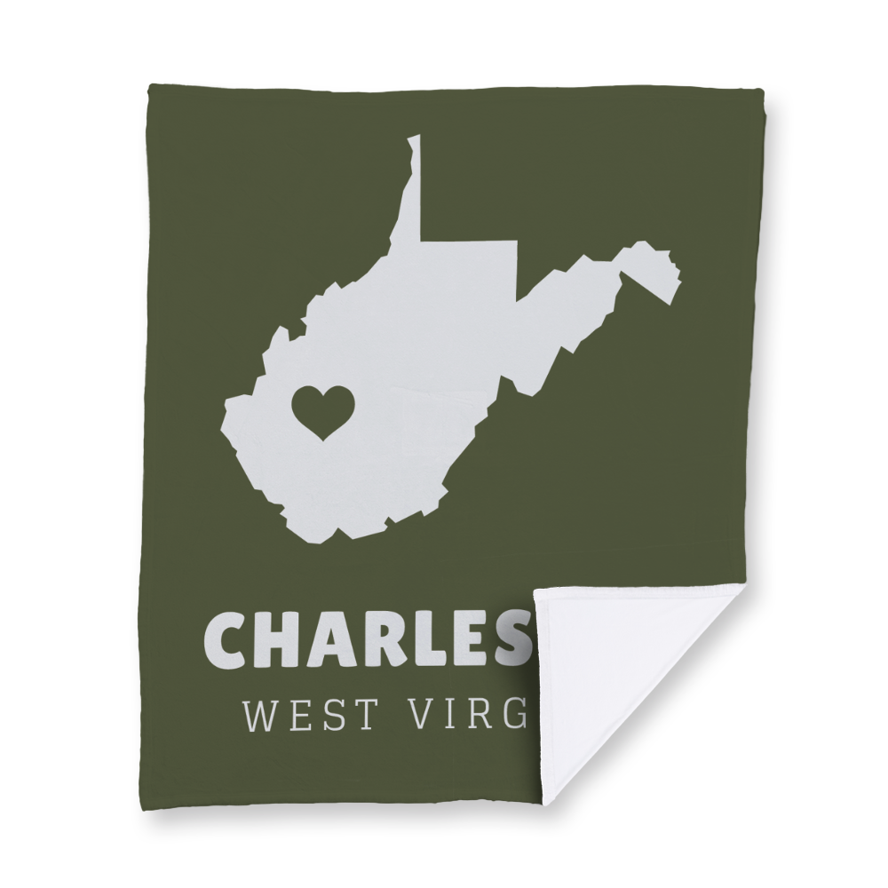 state-vector-heart-west-virginia-blanket-velvety