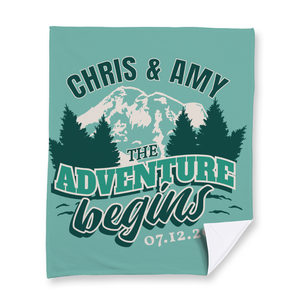 The Adventure Begins Fleece Blanket