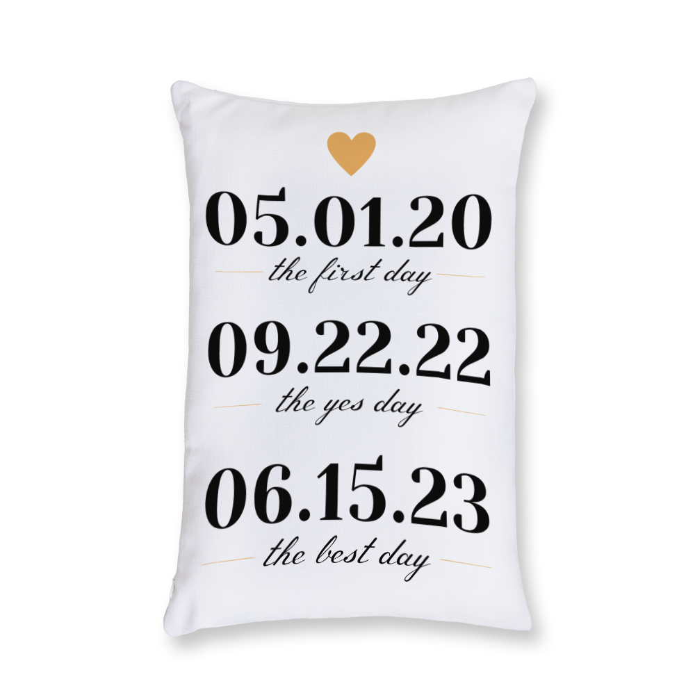 The Best Days Throw Pillow