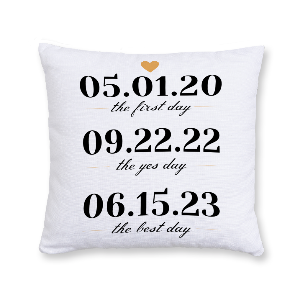 The Best Days Throw Pillow