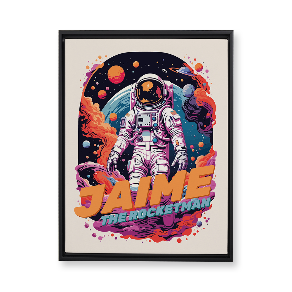 The Rocketman Floating Canvas Wall Art