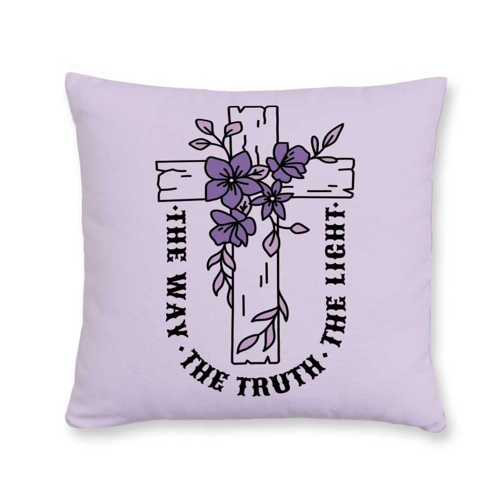 the-way-the-truth-the-light-throw-pillow