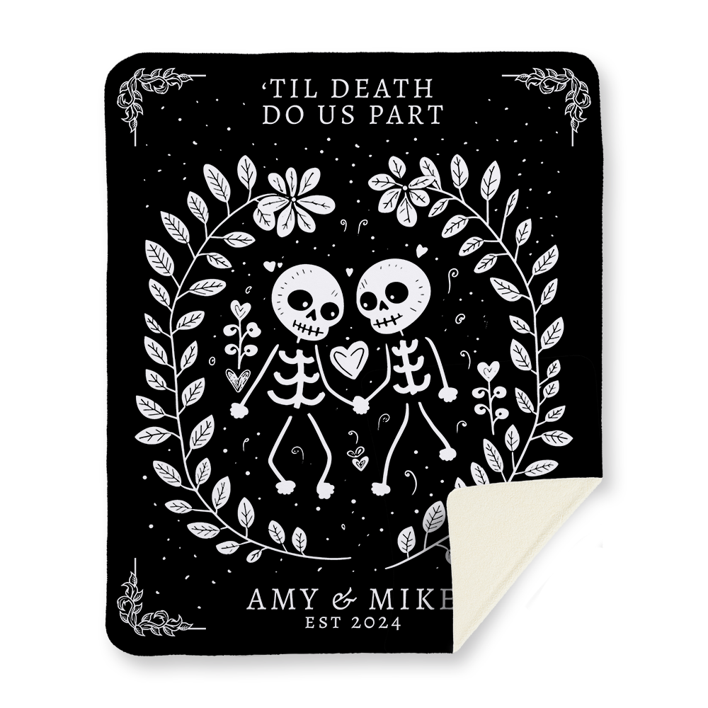 Til Death Do Us Part Sherpa Blanket