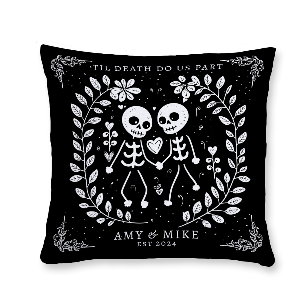 Til Death Do Us Part Throw Pillow