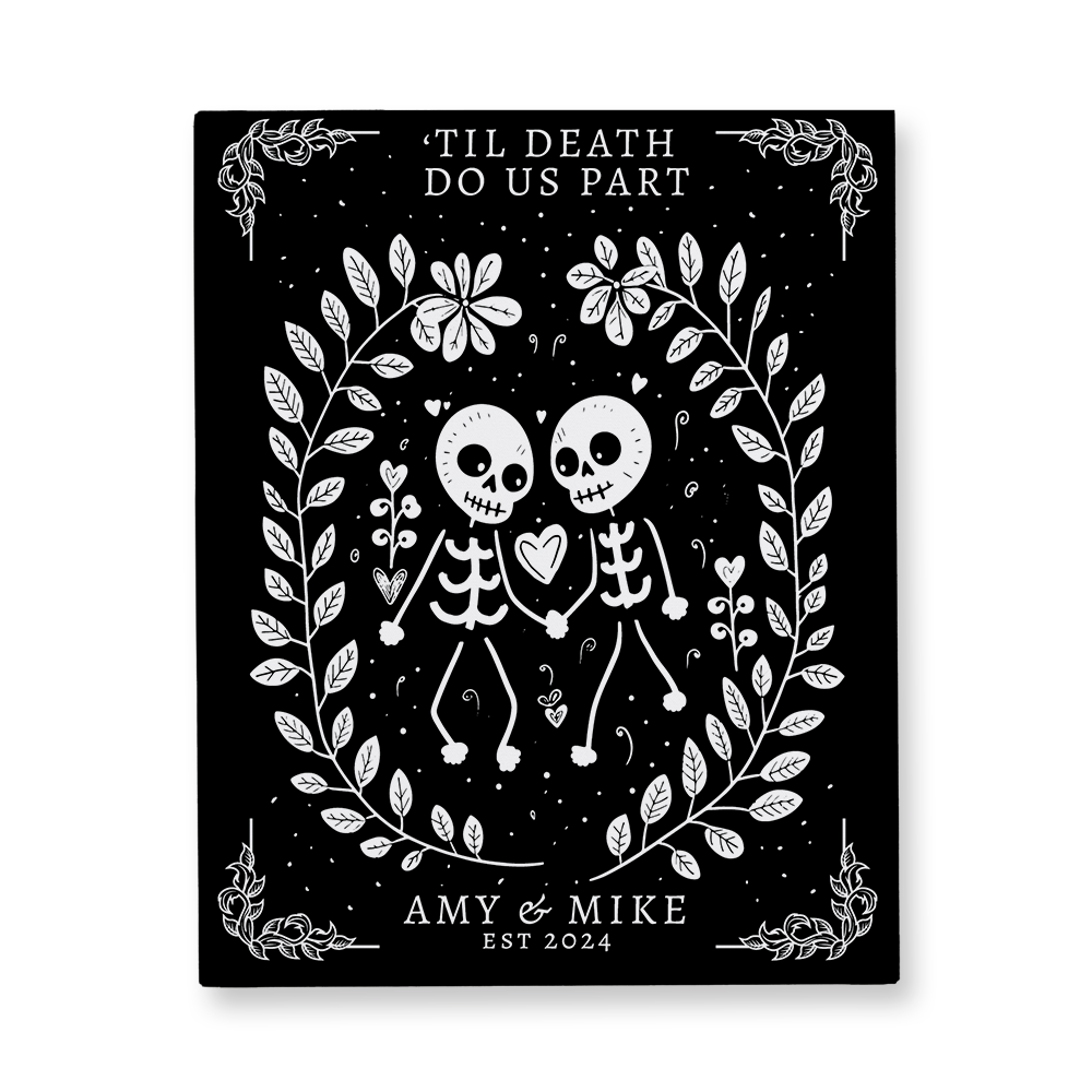 Til Death Do Us Part Canvas Wall Art