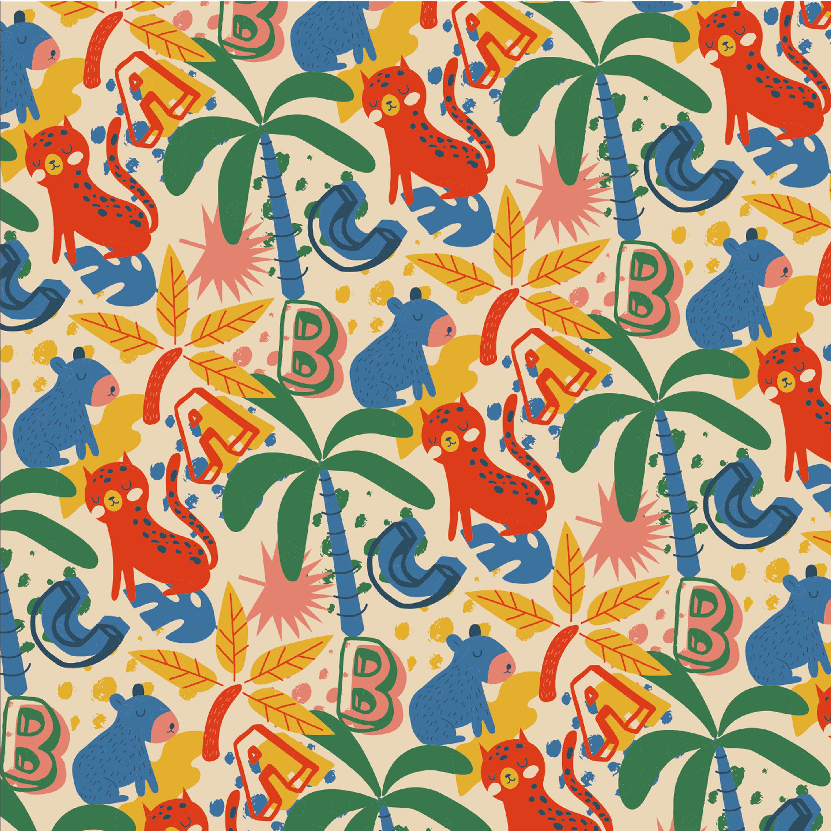 Tropical Animal Pattern