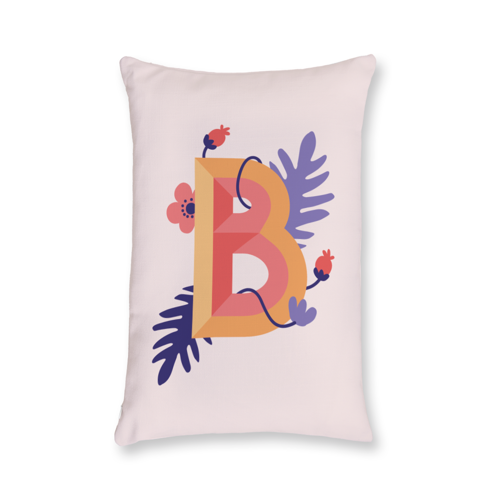 tropical-flowers-letter-b-throw-pillow