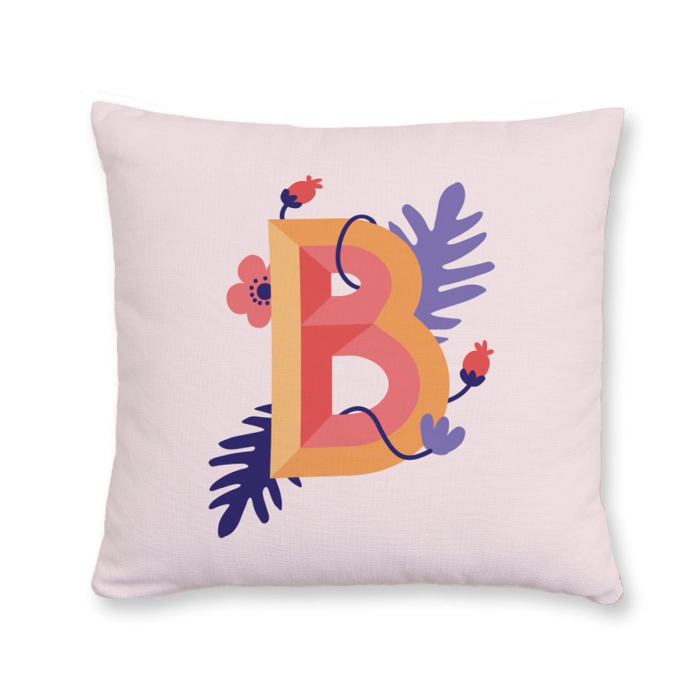 tropical-flowers-letter-b-throw-pillow