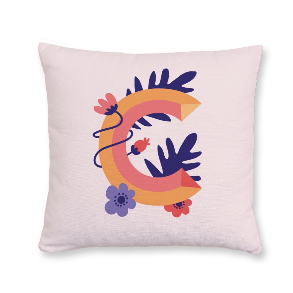 tropical-flowers-letter-c-throw-pillow