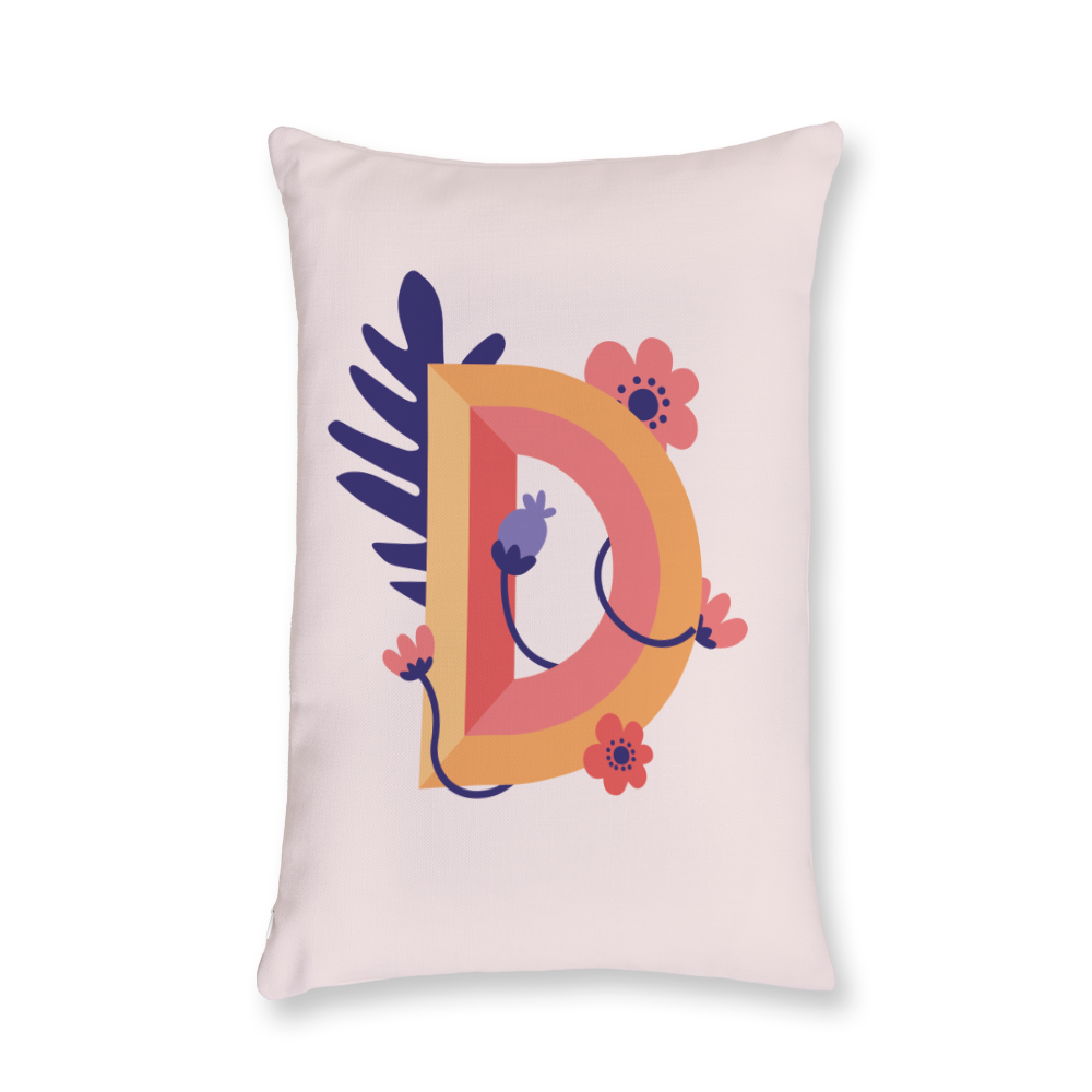 tropical-flowers-letter-d-throw-pillow