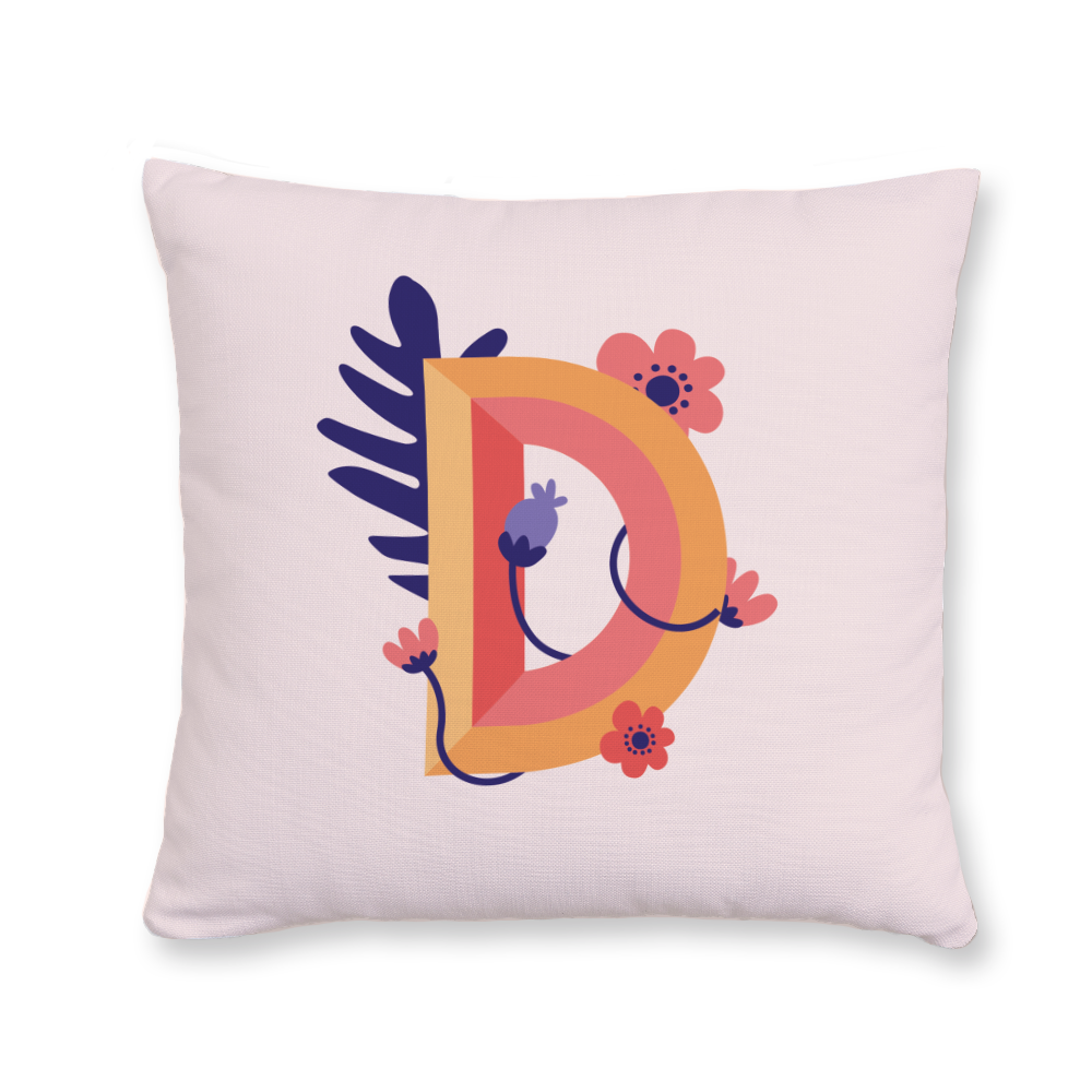 tropical-flowers-letter-d-throw-pillow