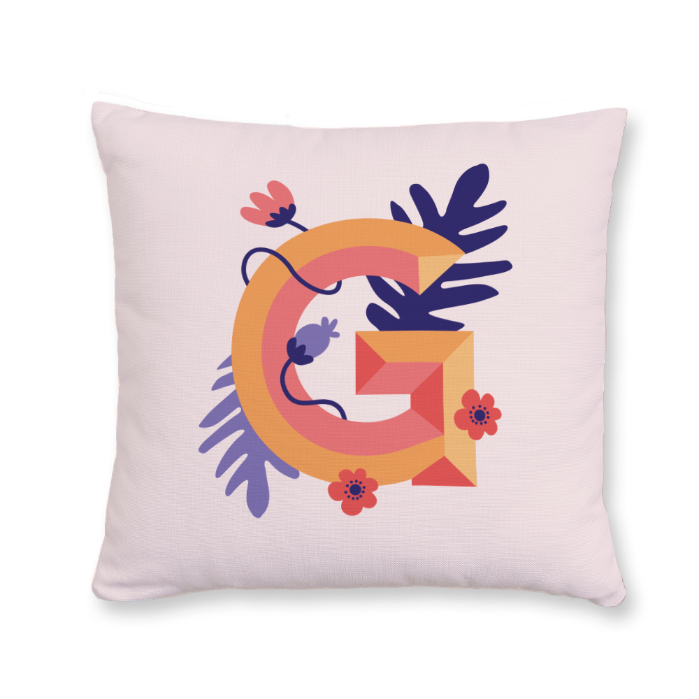 tropical-flowers-letter-g-throw-pillow