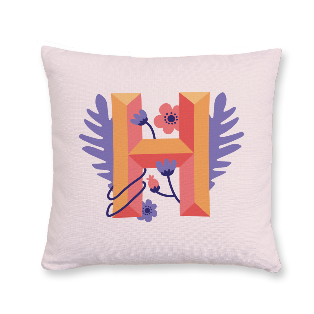 tropical-flowers-letter-h-throw-pillow