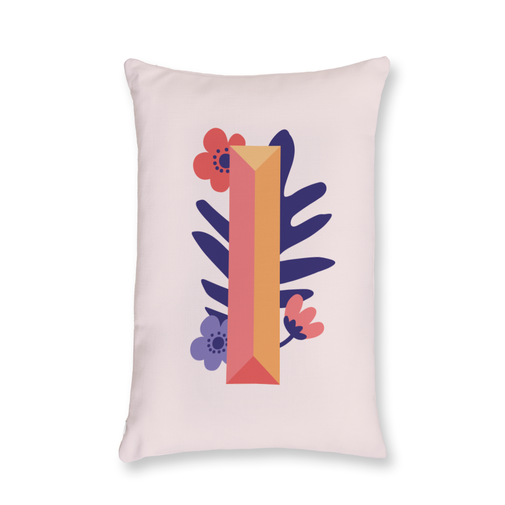 tropical-flowers-letter-i-throw-pillow