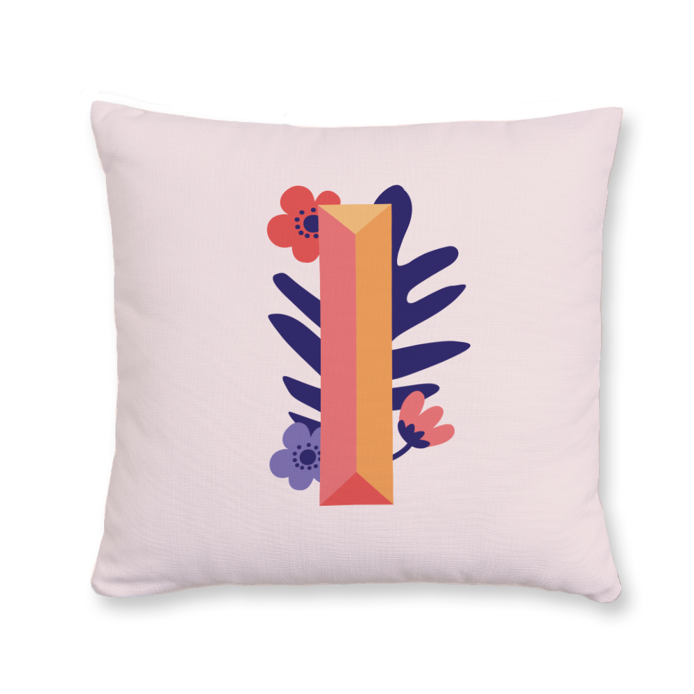 tropical-flowers-letter-i-throw-pillow