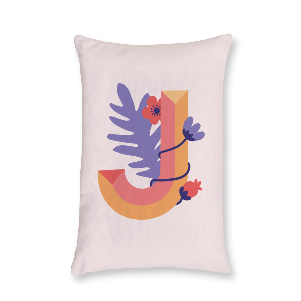 tropical-flowers-letter-j-throw-pillow