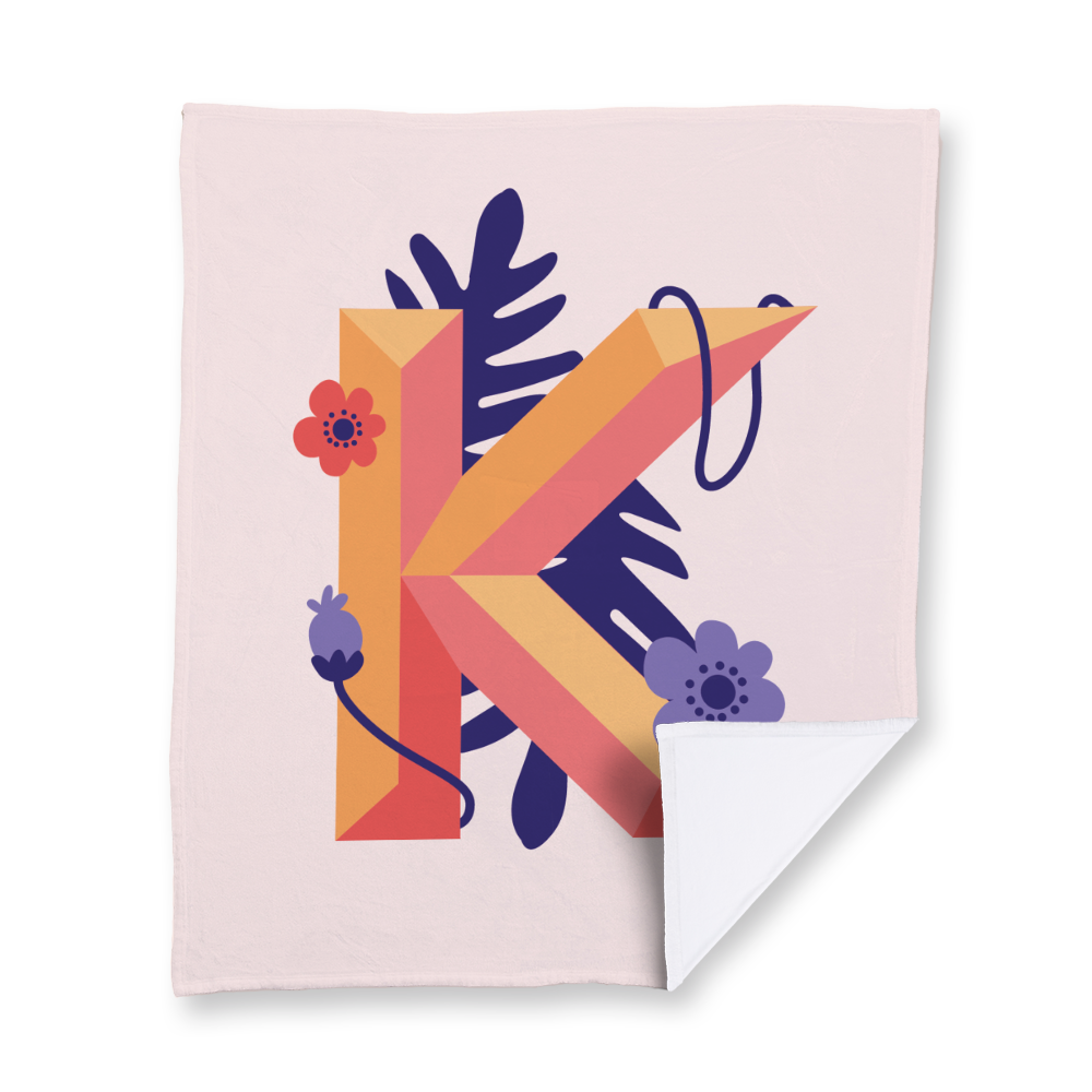 tropical-flowers-letter-k-blanket-velvety